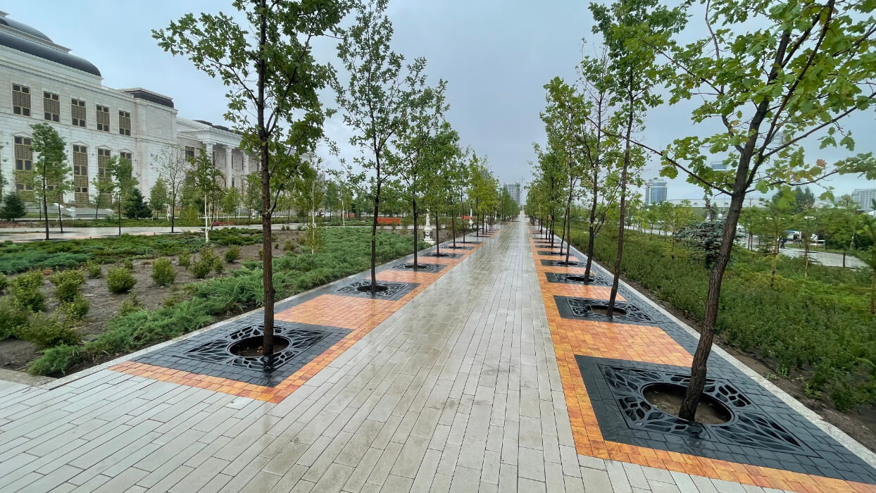 Приствольная решетка для дерева ZKING CRUST 1.2х1.2м Черная в Парабели фото