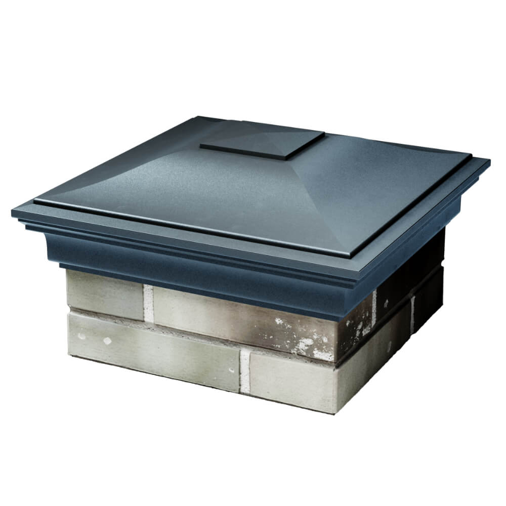 Колпак Zking Монблан Серый на столб 1.5х1.5 кирпича (385х385мм) в Парабели фото