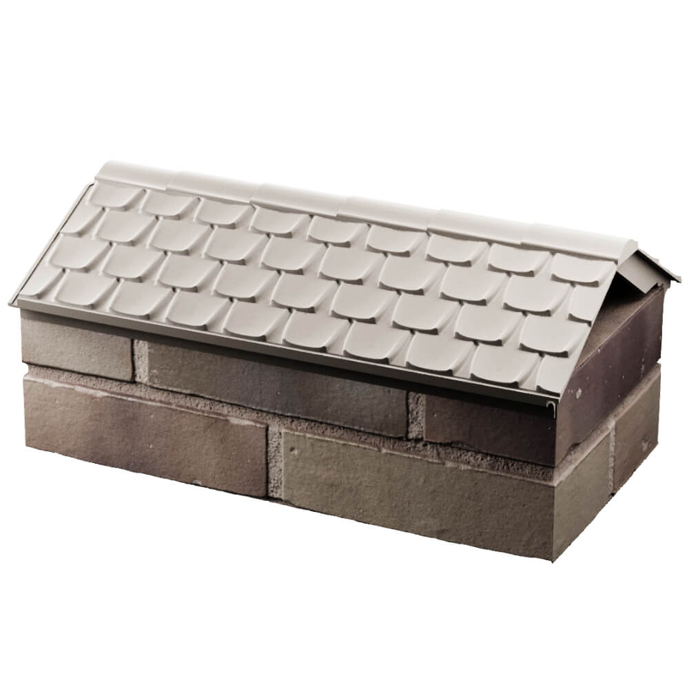 Парапет Zking Эльбрус Бежевый с посадкой на 1 кирпич (255мм) в Парабели фото