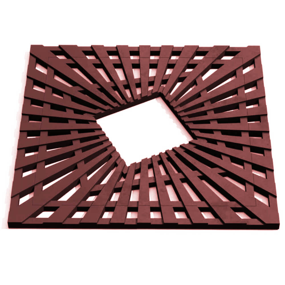 Приствольная решетка для дерева ZKING ATMOSPHERE 1.2х1.2м Коричневая Парабель фото