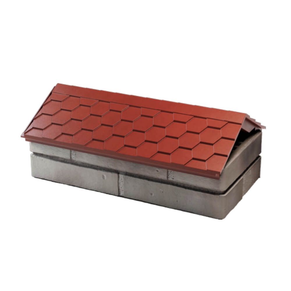 Парапет Zking Эверест Красный с посадкой на 1 кирпич (200/225/255мм) в Парабели фото