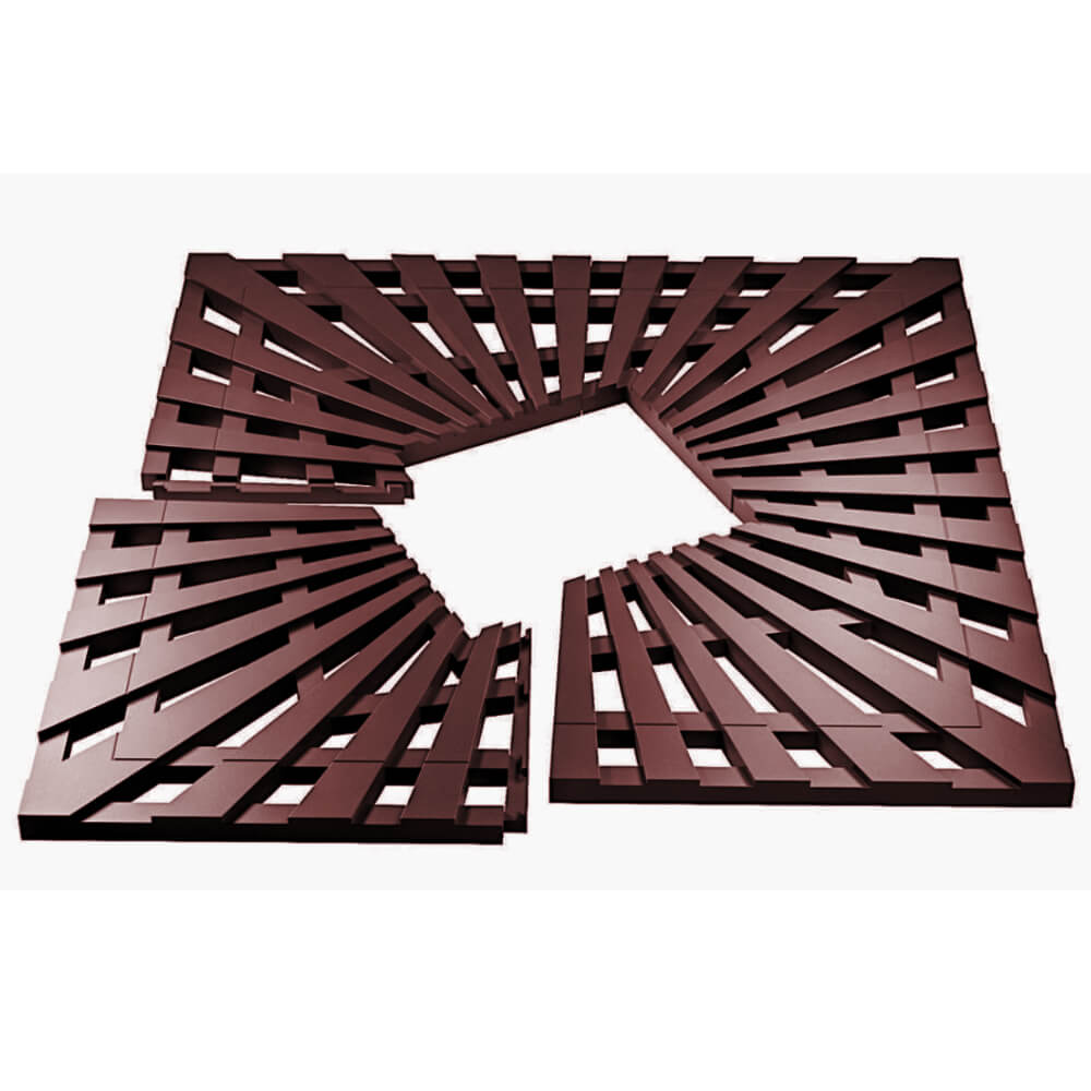 Приствольная решетка для дерева ZKING ATMOSPHERE 1.2х1.2м Коричневая в Парабели фото