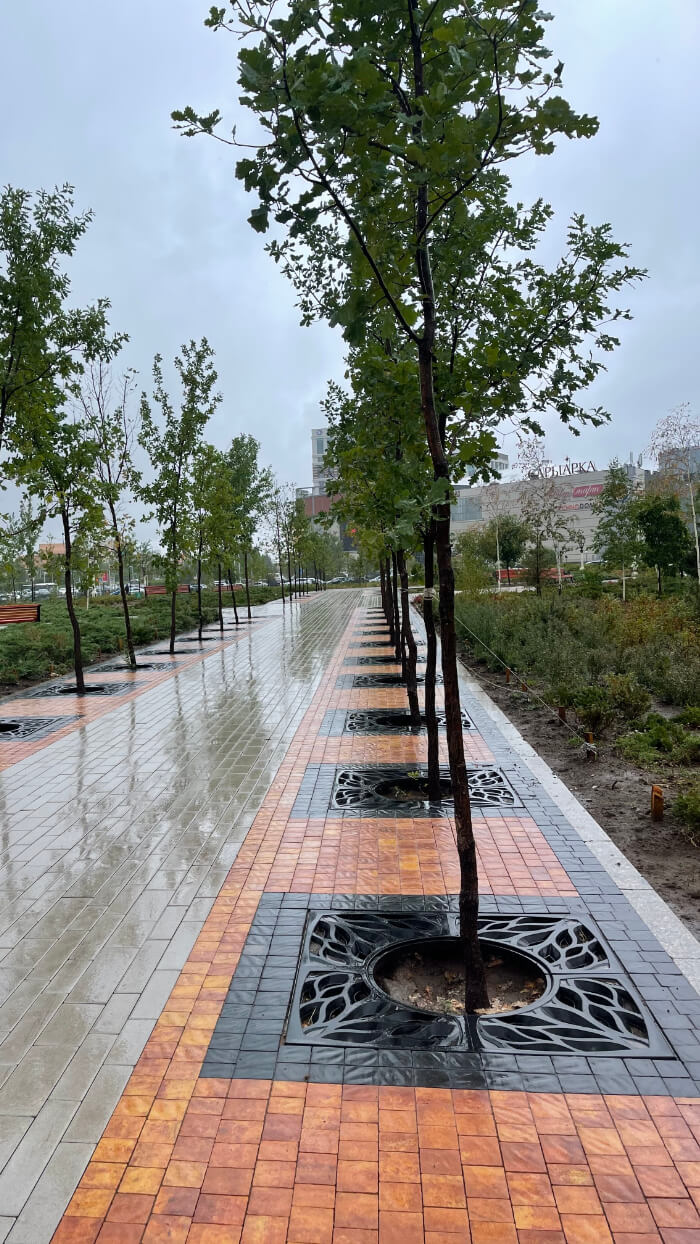 Приствольная решетка для дерева ZKING CRUST 1.2х1.2м Черная в Парабели фото