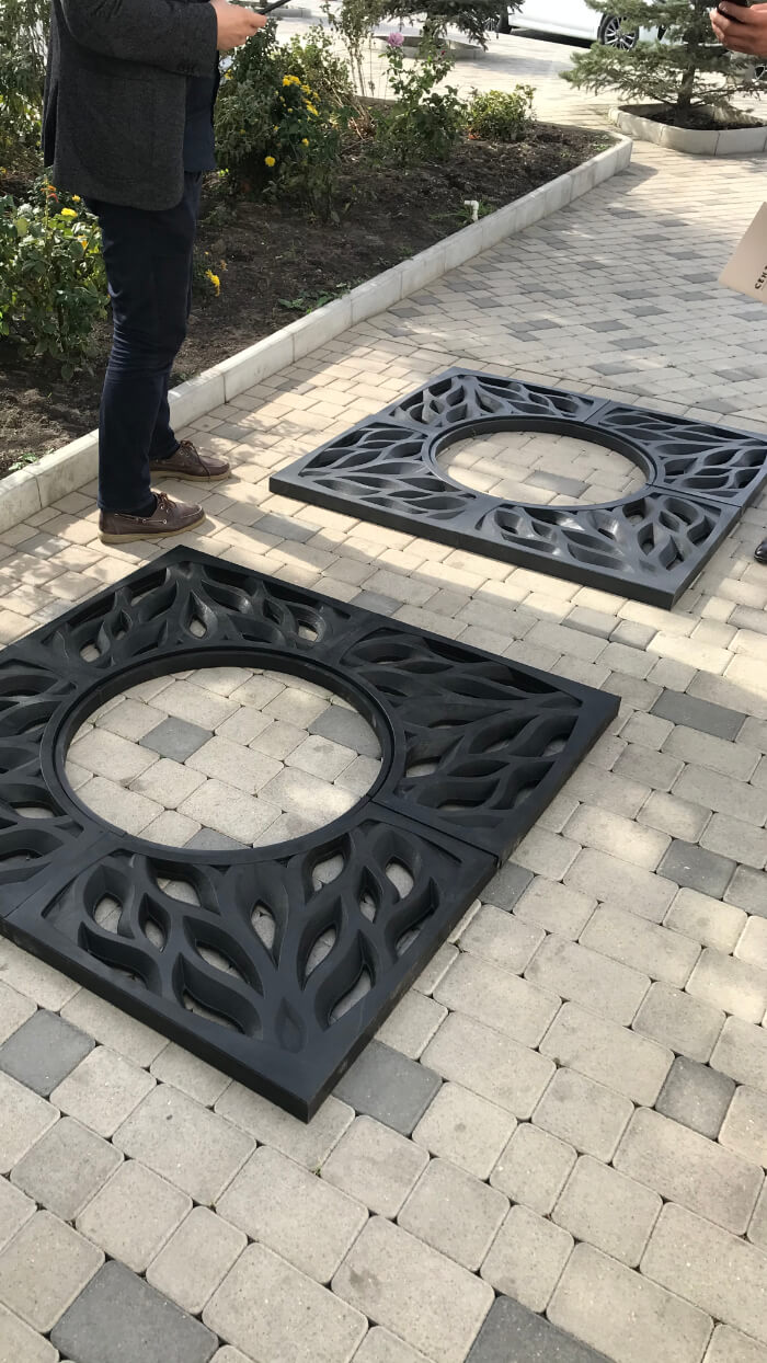 Приствольная решетка для дерева ZKING CRUST 1.2х1.2м Черная в Парабели фото