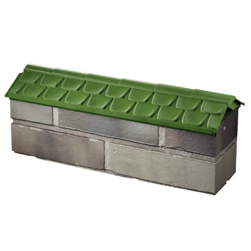 Парапет Zking Эльбрус Зеленый с посадкой на 0.5 кирпича (130мм) в Парабели фото