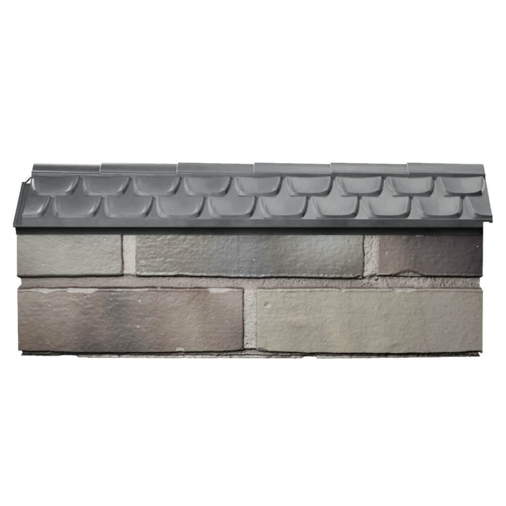 Парапет Zking Эльбрус Серый с посадкой на 0.5 кирпича (130мм) в Парабели фото