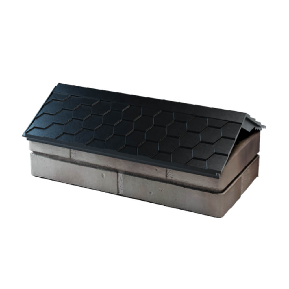 Парапет Zking Эверест Черный с посадкой на 1 кирпич (200/225/255мм) в Парабели фото