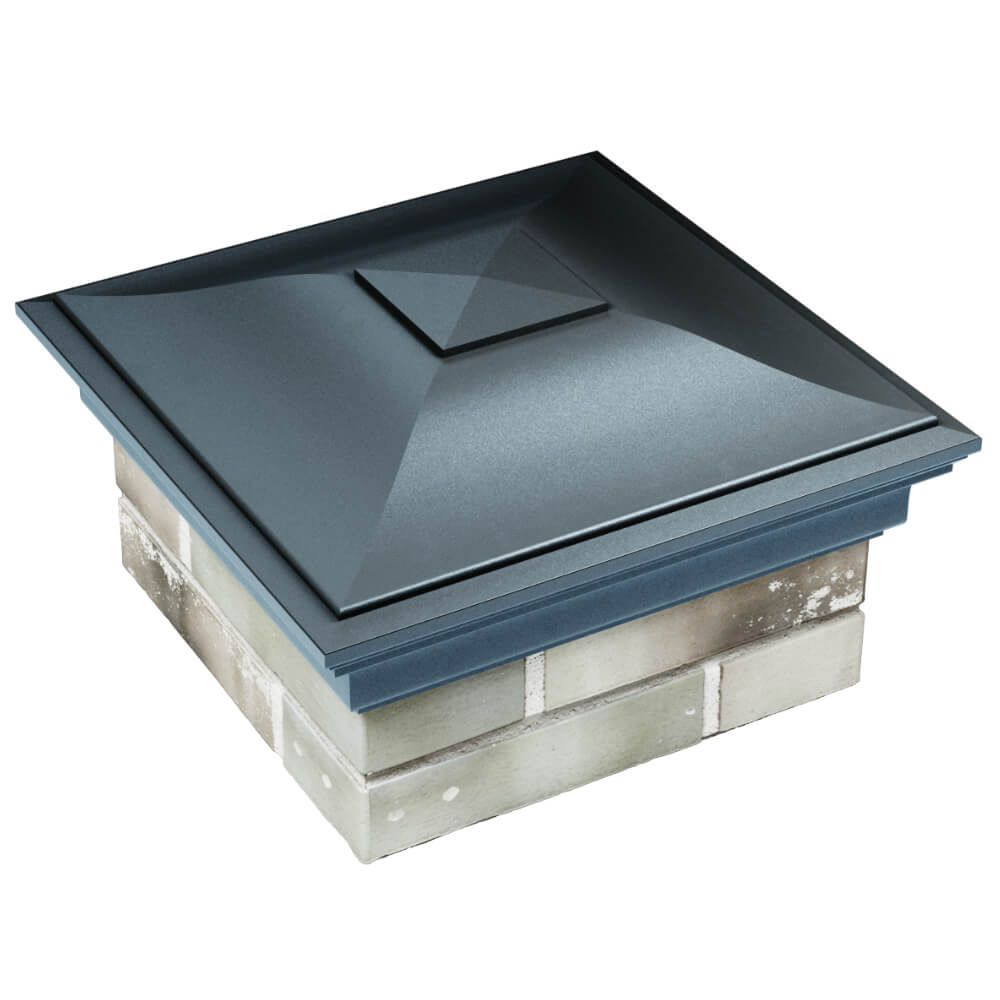 Колпак Zking Монблан Серый на столб 1.5х1.5 кирпича (385х385мм) в Парабели фото