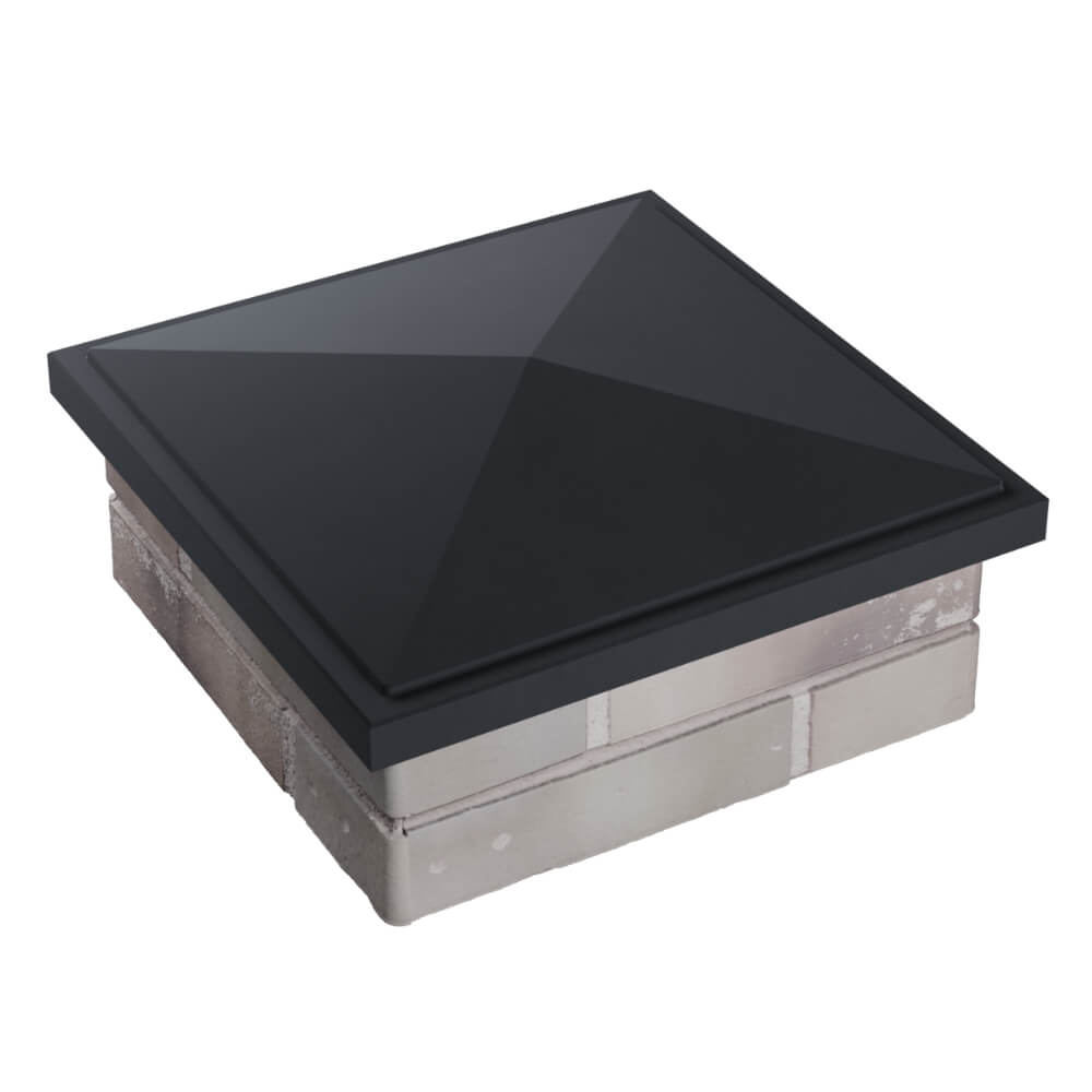 Колпак Zking БонаМоно Серый на столб 1.5х1.5 кирпича (385х385, 400х400мм) в Парабели фото