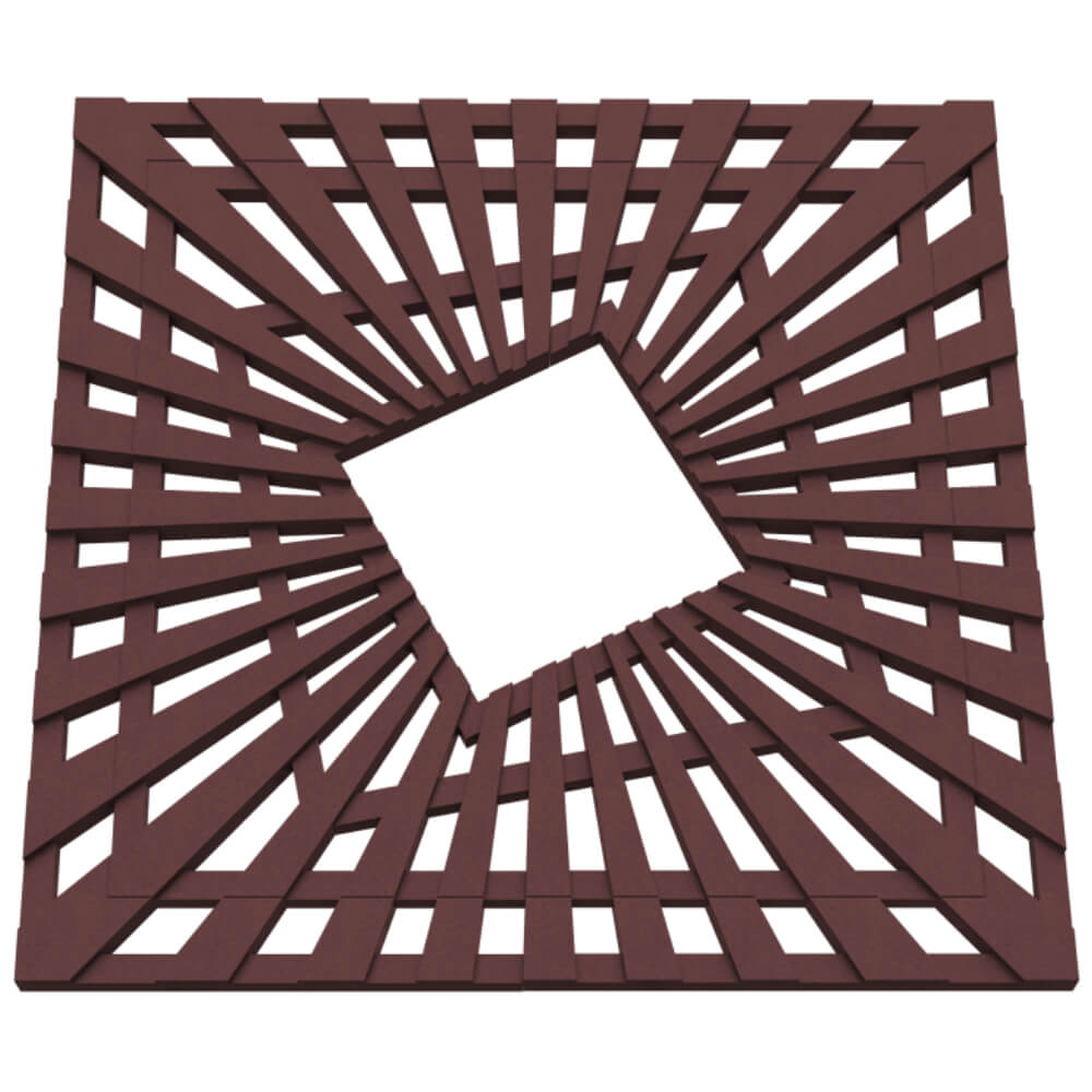 Приствольная решетка для дерева ZKING ATMOSPHERE 1.2х1.2м Коричневая в Парабели фото