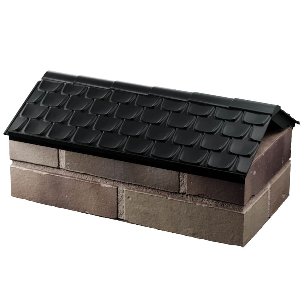 Парапет Zking Эльбрус Черный с посадкой на 1 кирпич (255мм) в Парабели фото