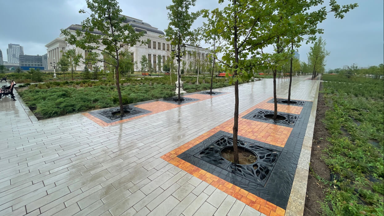 Приствольная решетка для дерева ZKING CRUST 1.2х1.2м Черная в Парабели фото