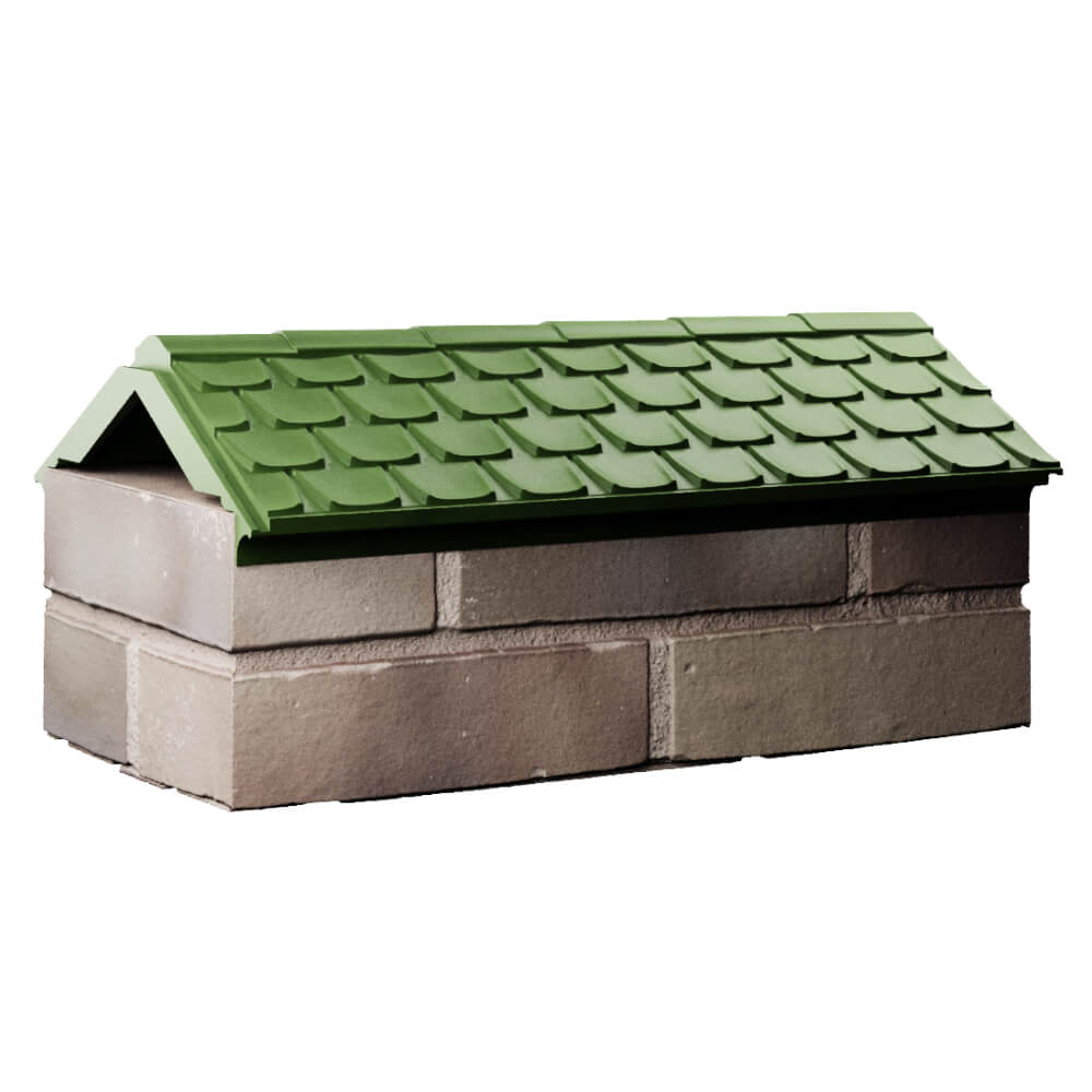 Парапет Zking Эльбрус Зеленый с посадкой на 1 кирпич (255мм) Парабель фото
