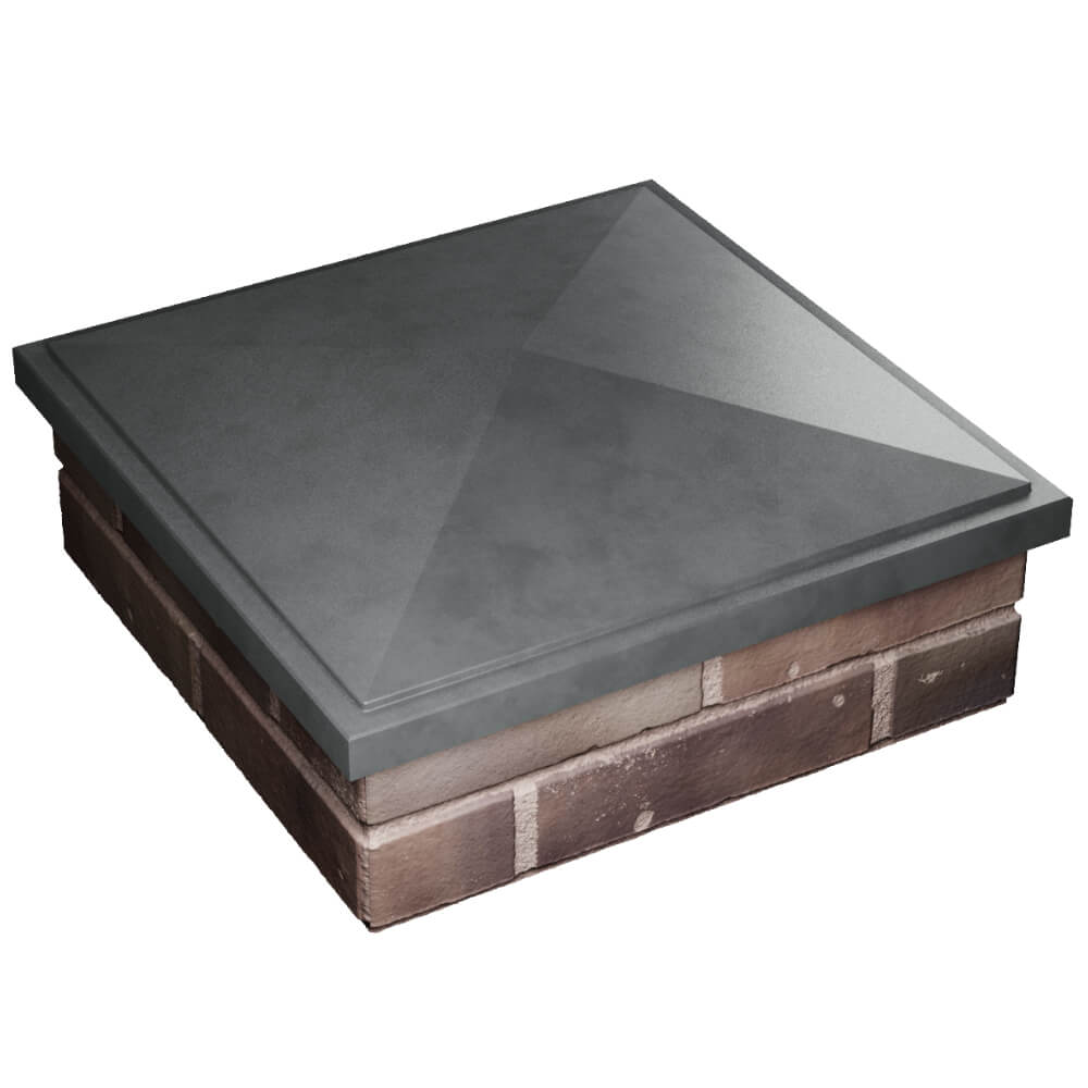 Колпак Zking БонаМоно Серый на столб 2х2 кирпича (515х515, 530х530мм) в Парабели фото