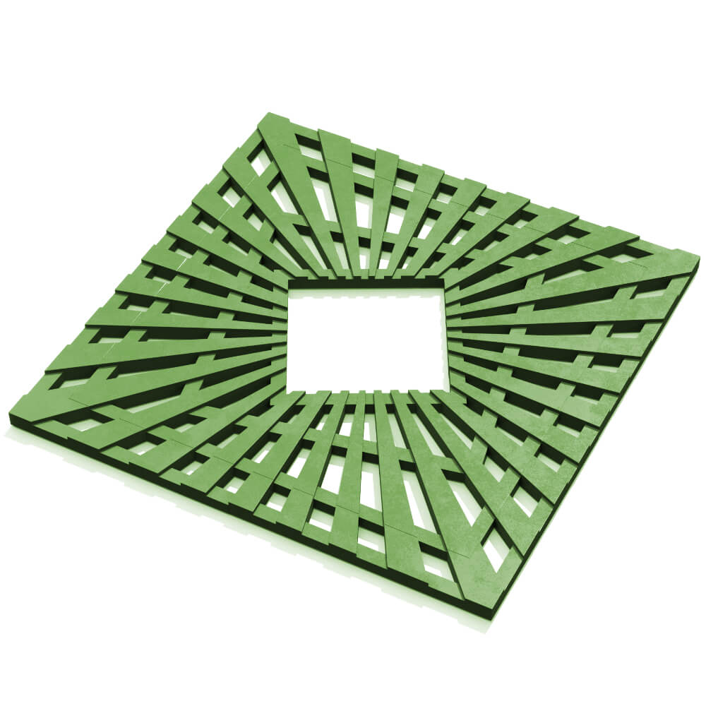 Приствольная решетка для дерева ZKING ATMOSPHERE 1.2х1.2м Зеленая в Парабели фото