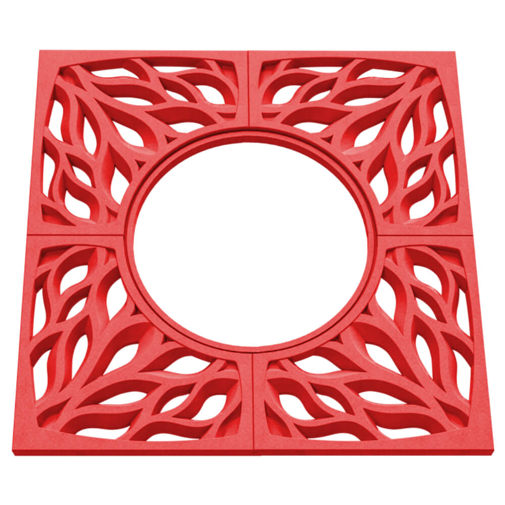 Приствольная решетка для дерева ZKING CRUST 1.2х1.2м Красная в Парабели фото