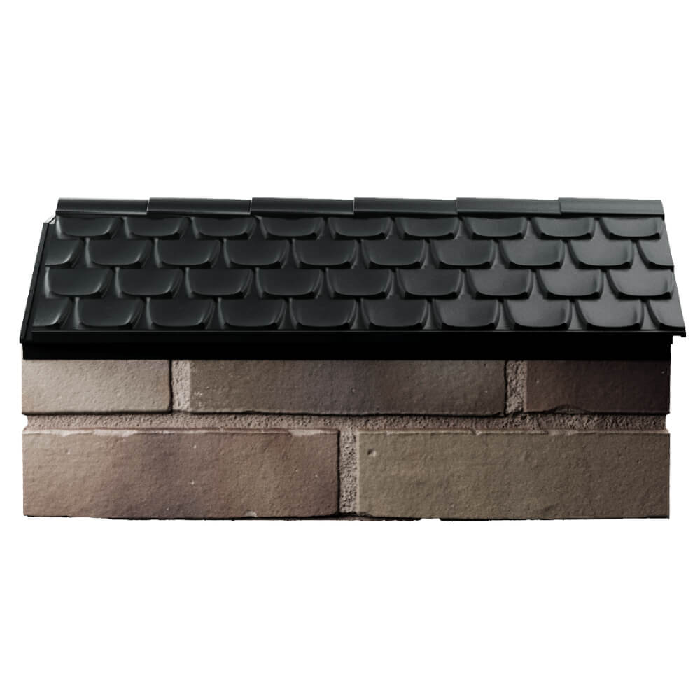 Парапет Zking Эльбрус Черный с посадкой на 1 кирпич (255мм) в Парабели фото