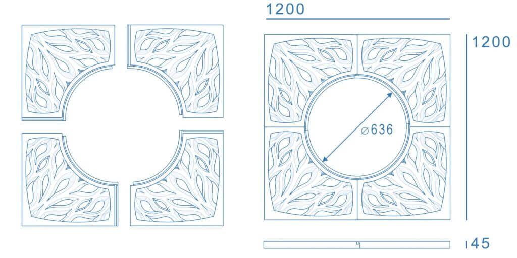 Приствольная решетка для дерева ZKING CRUST 1.2х1.2м Черная в Парабели фото
