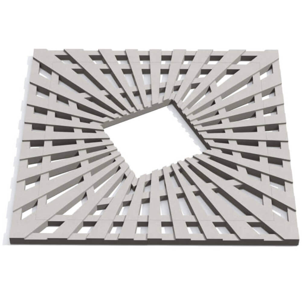 Приствольная решетка для дерева ZKING ATMOSPHERE 1.2х1.2м Бежевая Парабель фото