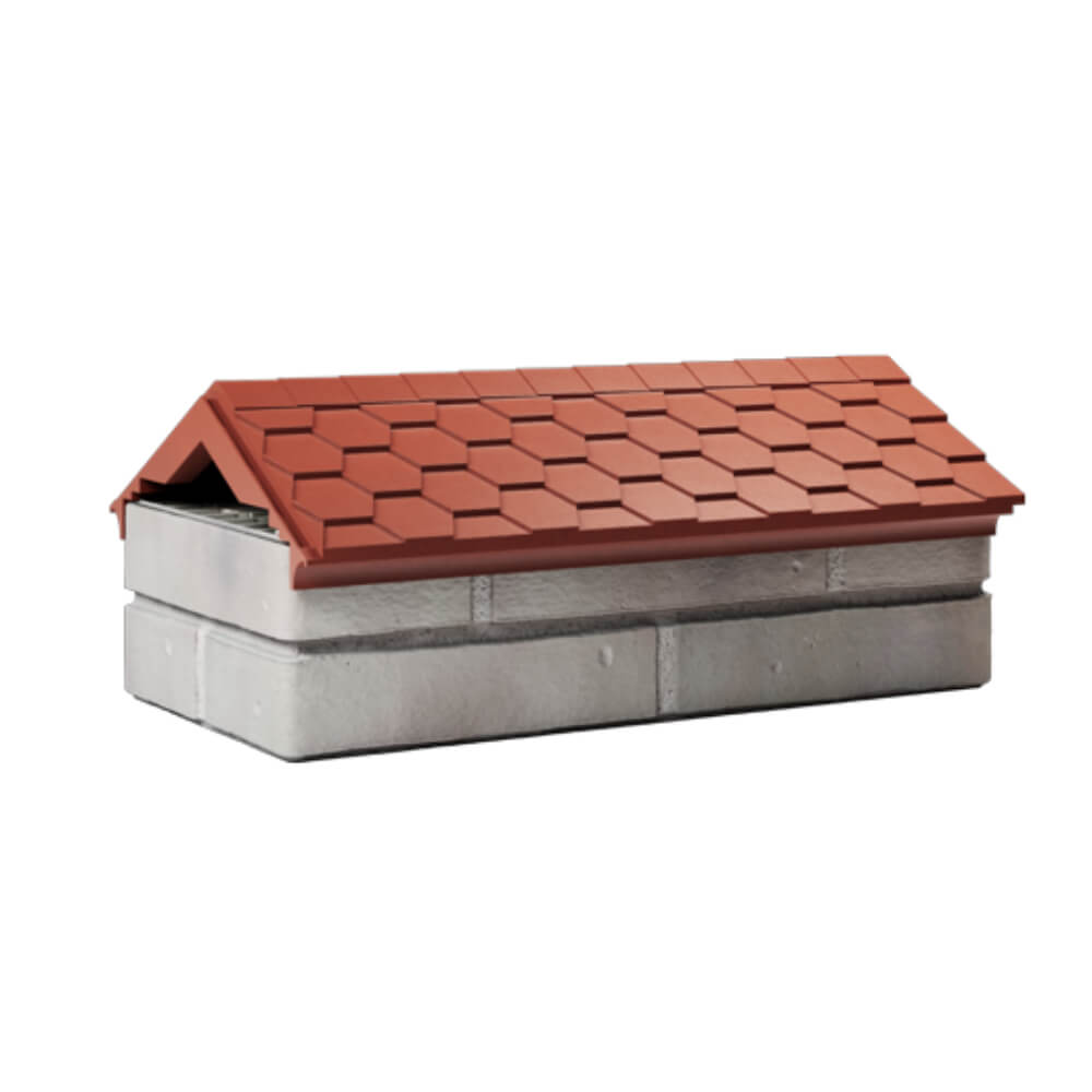 Парапет Zking Эверест Красный с посадкой на 1 кирпич (200/225/255мм) Парабель фото