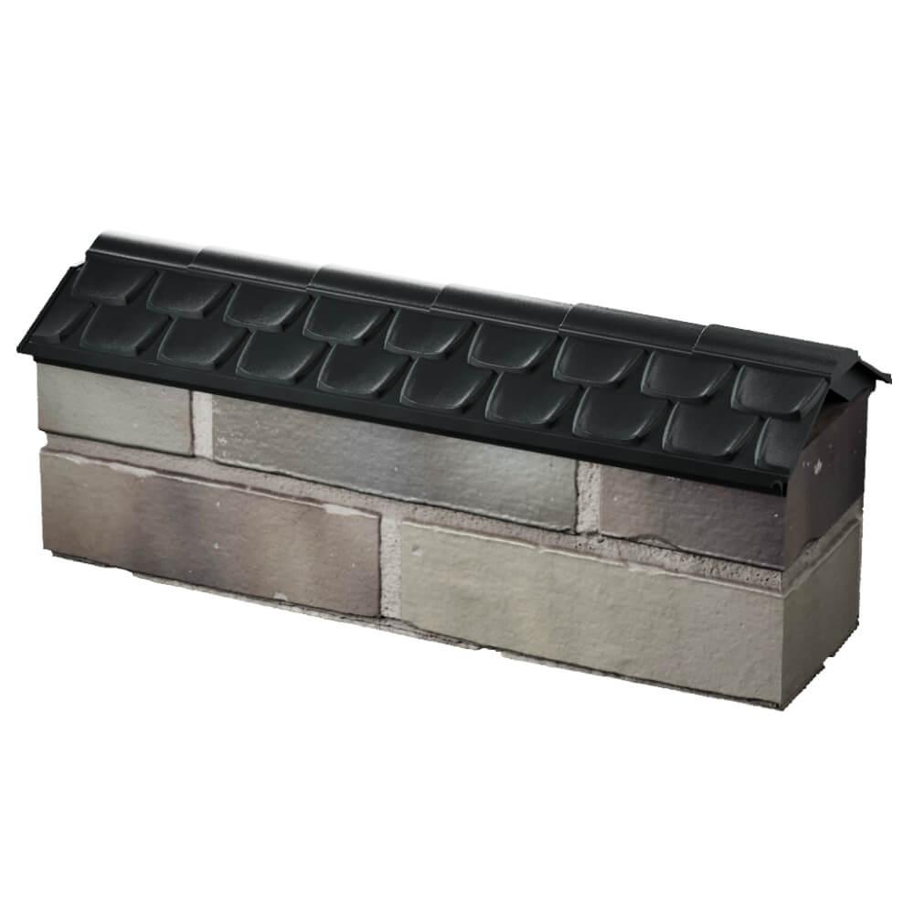 Парапет Zking Эльбрус Черный с посадкой на 0.5 кирпича (130мм) в Парабели фото