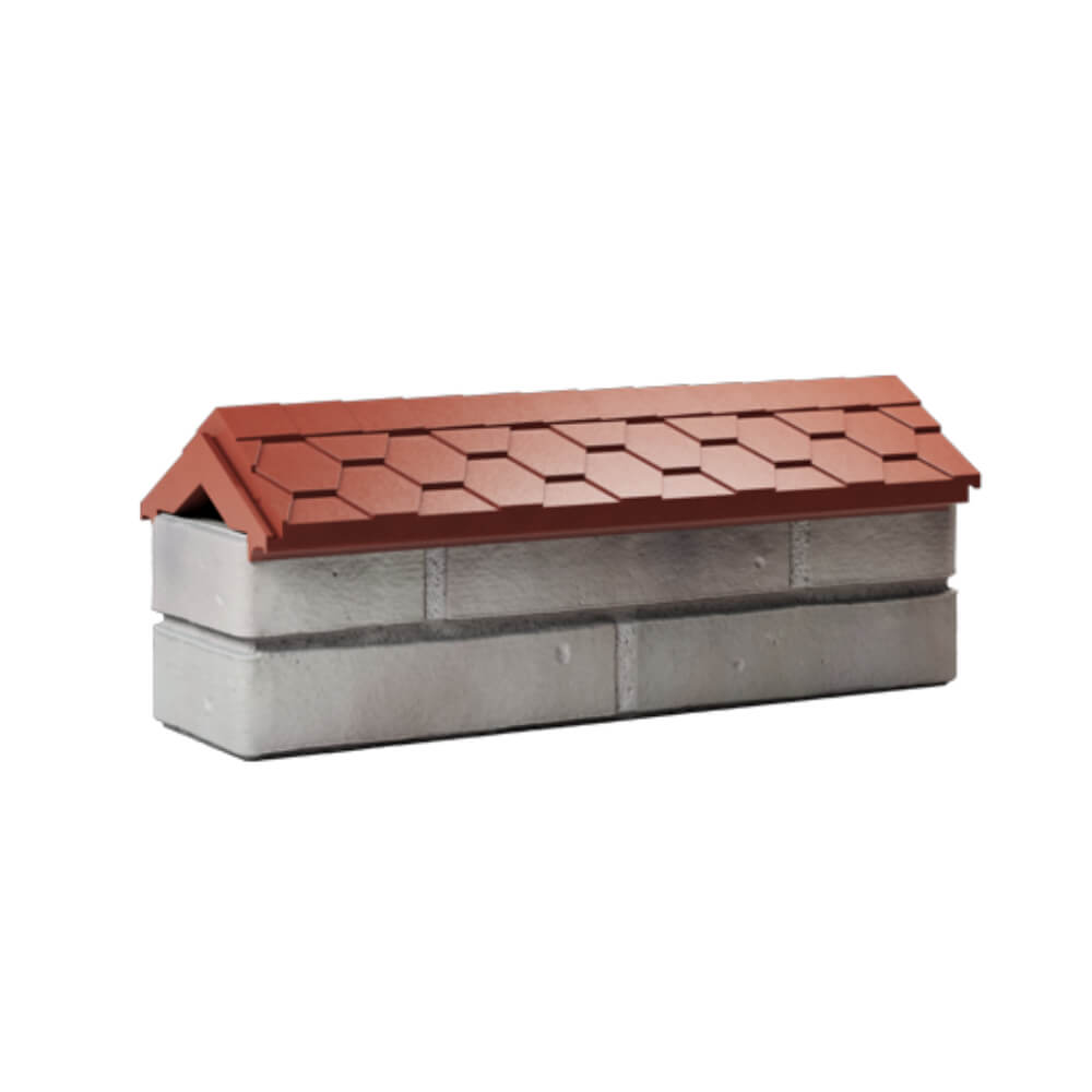 Парапет Zking Эверест Красный с посадкой на 0.5 кирпича (130мм) Парабель фото