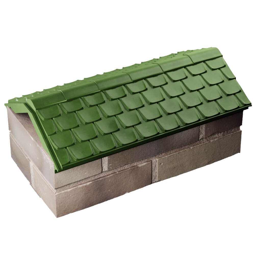 Парапет Zking Эльбрус Зеленый с посадкой на 1 кирпич (255мм) в Парабели фото