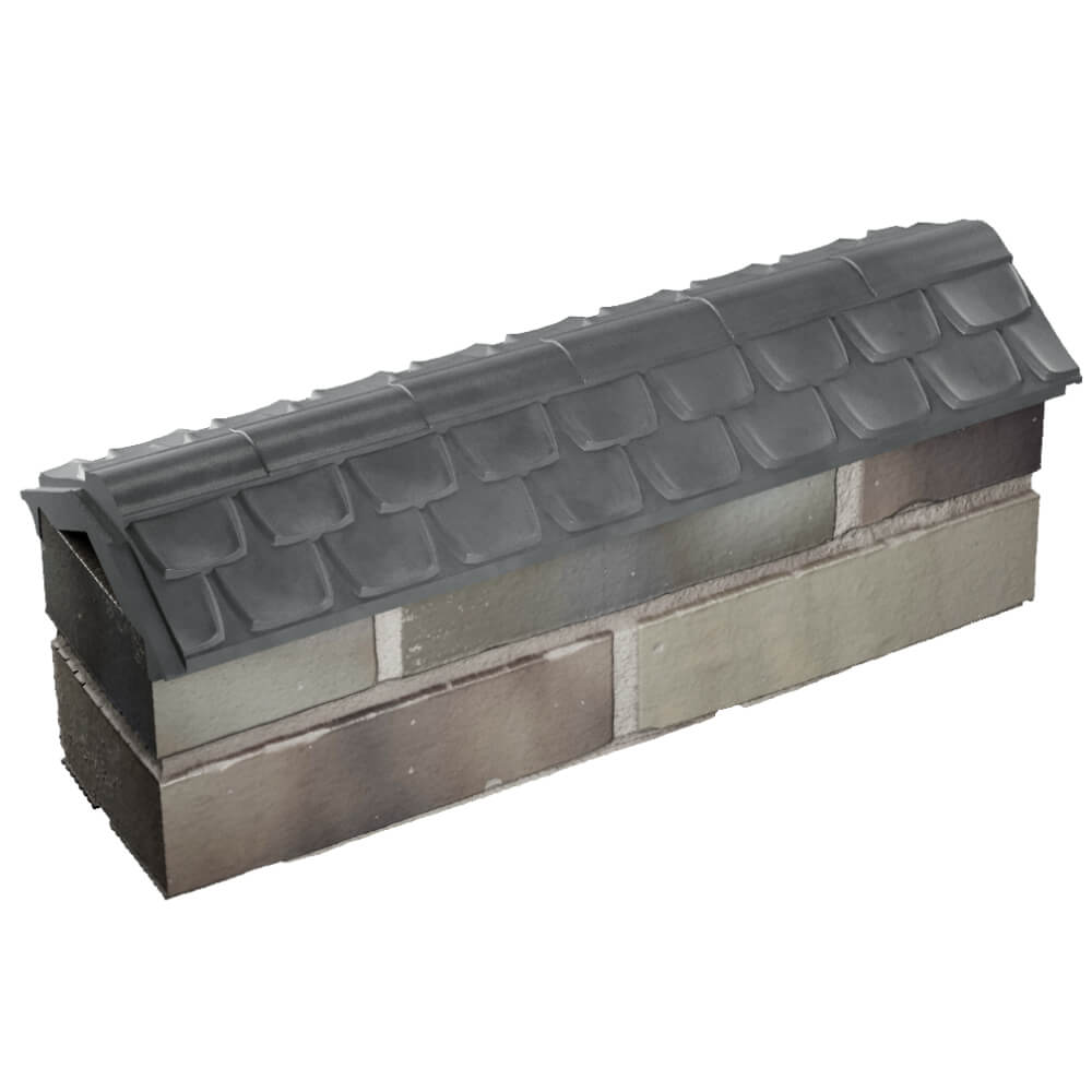 Парапет Zking Эльбрус Серый с посадкой на 0.5 кирпича (130мм) в Парабели фото