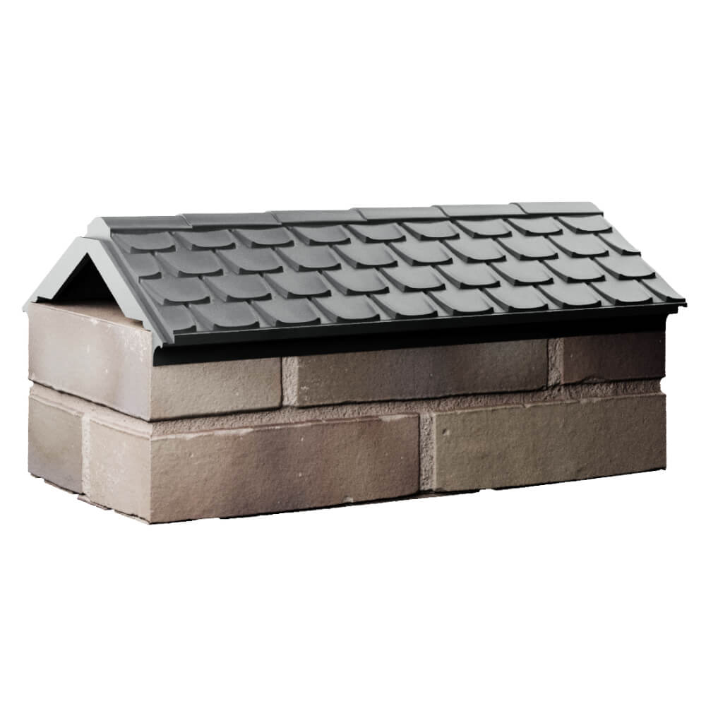 Парапет Zking Эльбрус Серый с посадкой на 1 кирпич (255мм) Парабель фото