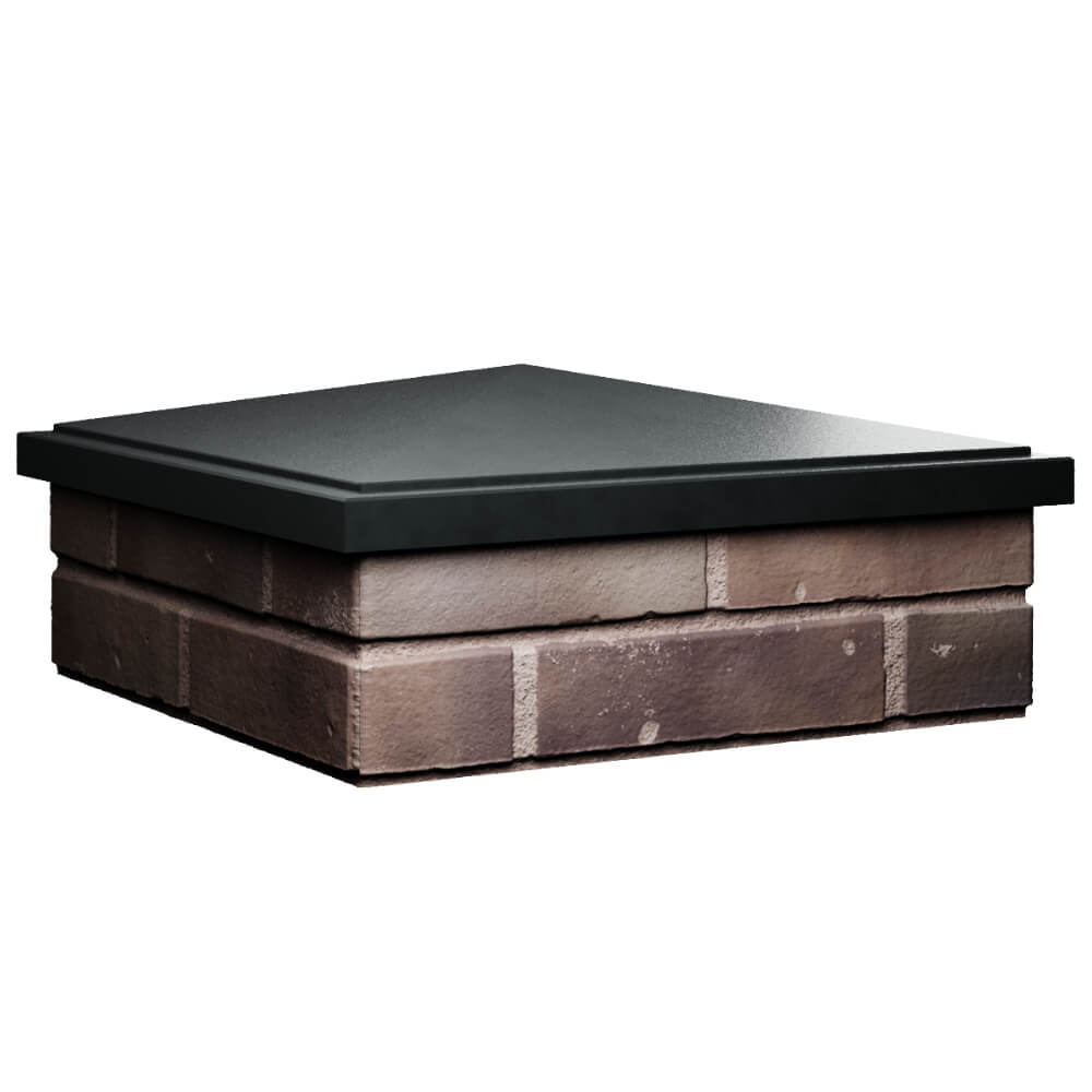 Колпак Zking БонаМоно Черный на столб 2х2 кирпича (515х515, 530х530мм) в Парабели фото