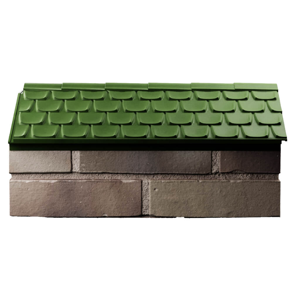 Парапет Zking Эльбрус Зеленый с посадкой на 1 кирпич (255мм) в Парабели фото