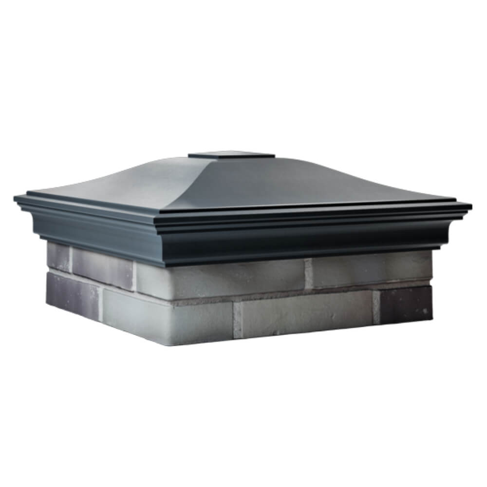 Колпак Zking Монблан Серый на столб 2х2 кирпича (515х515мм) в Парабели фото