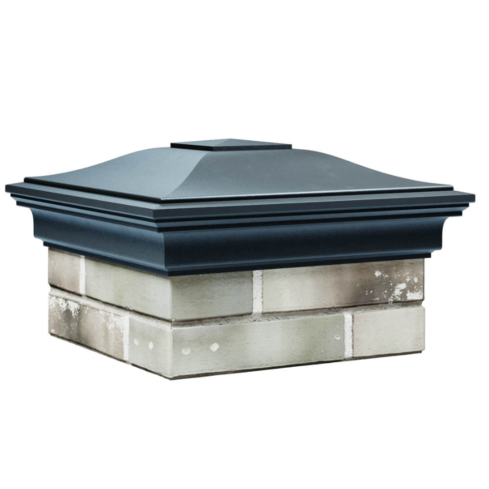 Колпак Zking Монблан Серый на столб 1.5х1.5 кирпича (385х385мм) в Парабели фото