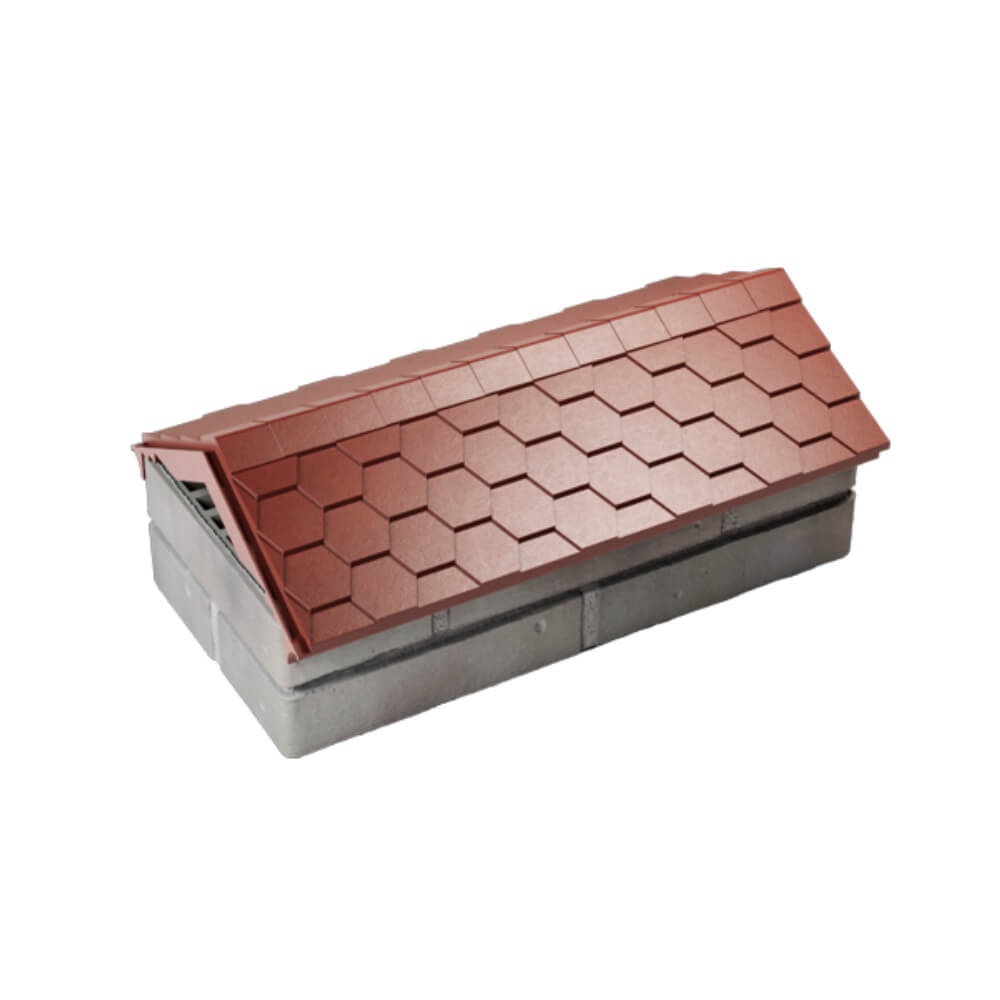 Парапет Zking Эверест Красный с посадкой на 1 кирпич (200/225/255мм) в Парабели фото