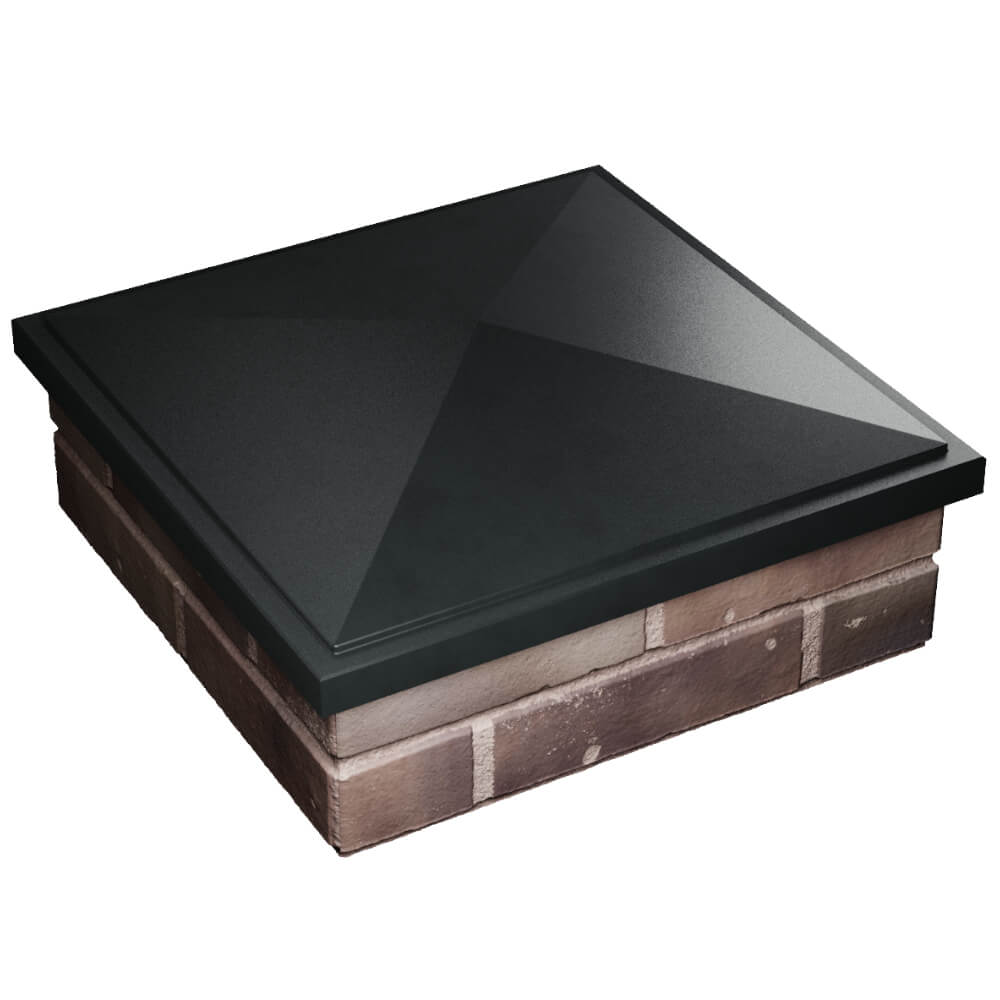 Колпак Zking БонаМоно Черный на столб 2х2 кирпича (515х515, 530х530мм) в Парабели фото