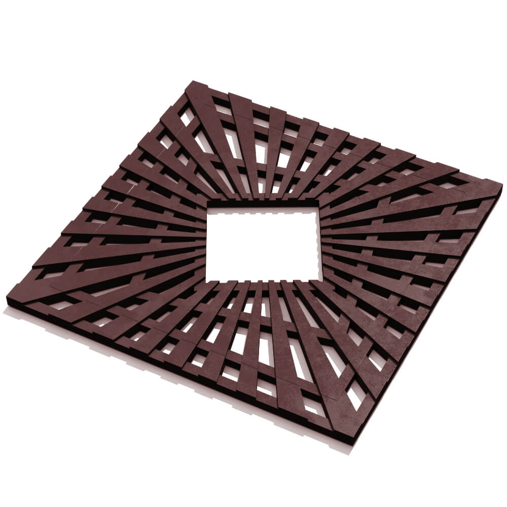 Приствольная решетка для дерева ZKING ATMOSPHERE 1.2х1.2м Коричневая в Парабели фото