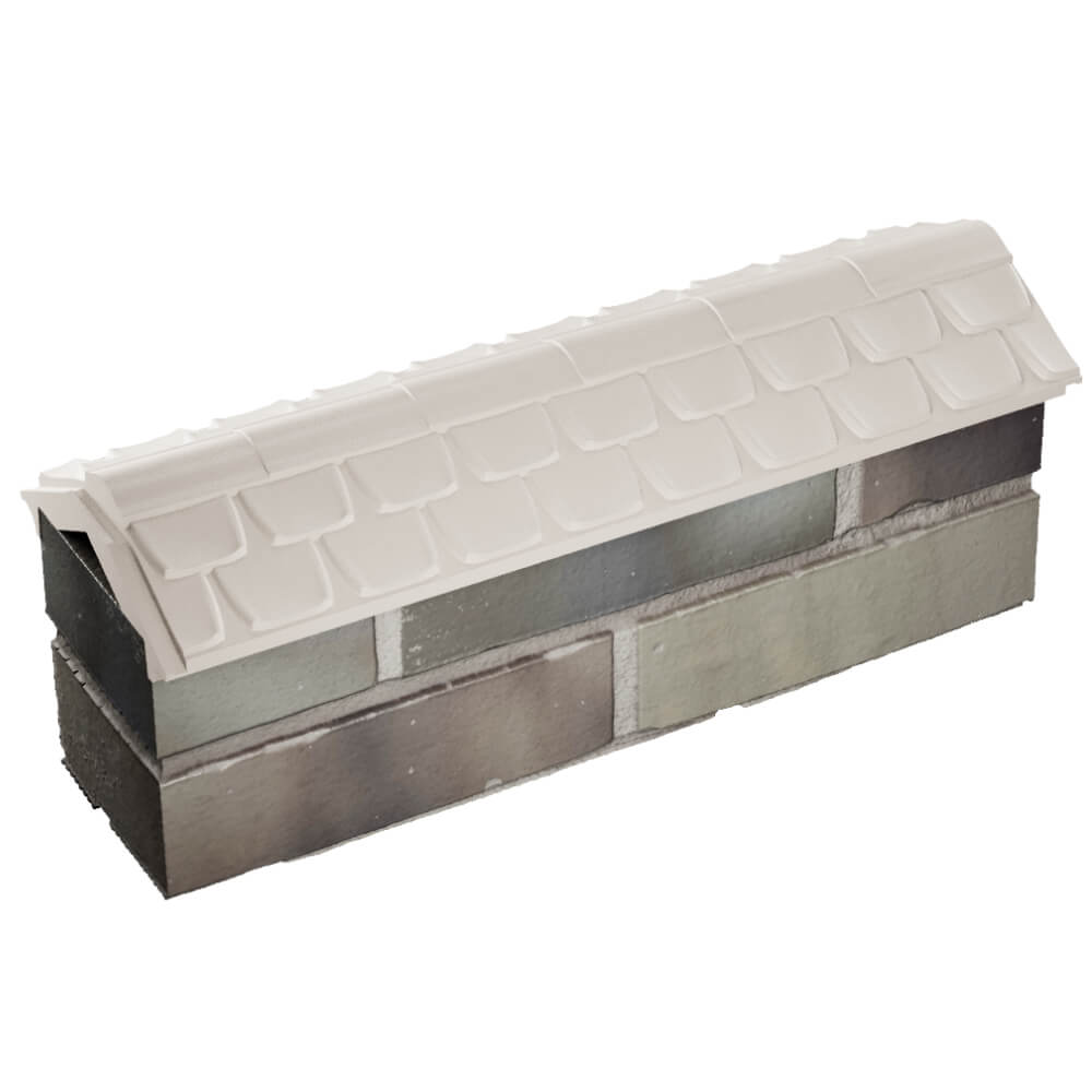 Парапет Zking Эльбрус Бежевый с посадкой на 0.5 кирпича (130мм) в Парабели фото