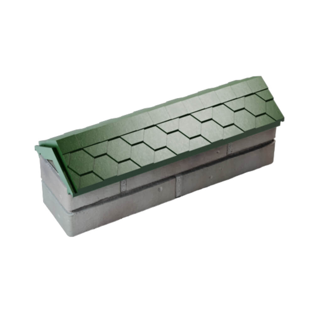 Парапет Zking Эверест Зеленый с посадкой на 0.5 кирпича (130мм) в Парабели фото