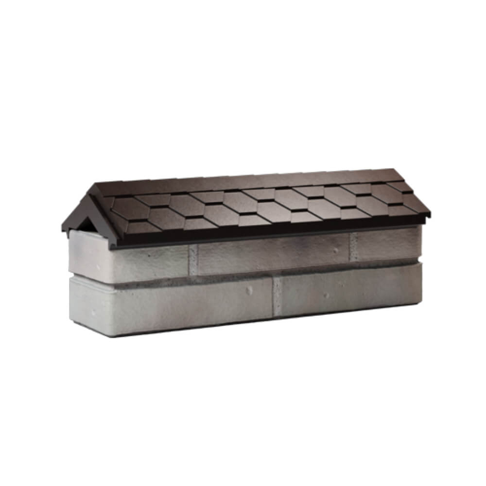 Парапет Zking Эверест Коричневый с посадкой на 0.5 кирпича (130мм) Парабель фото