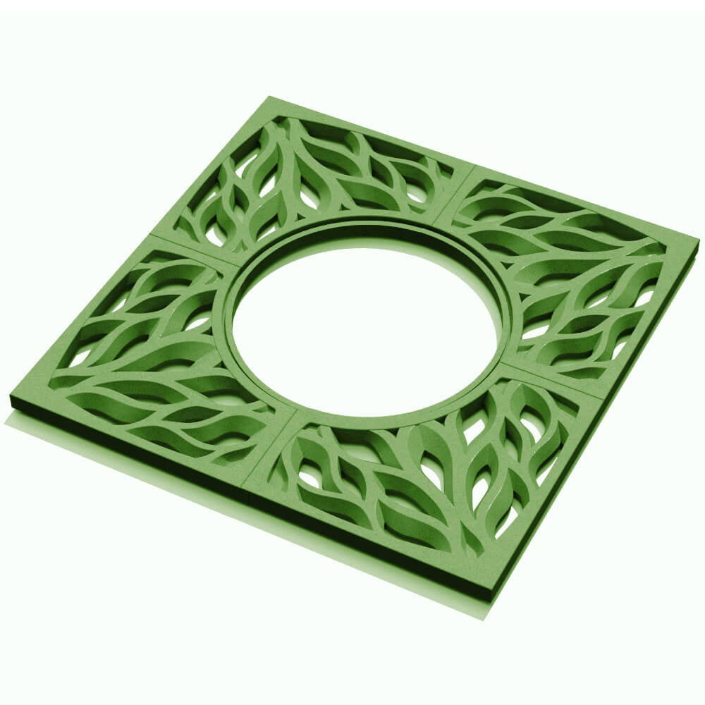 Приствольная решетка для дерева ZKING CRUST 1.2х1.2м Зеленая в Парабели фото