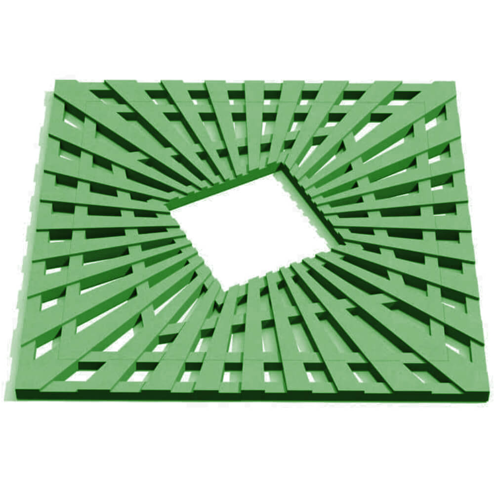 Приствольная решетка для дерева ZKING ATMOSPHERE 1.2х1.2м Зеленая Парабель фото