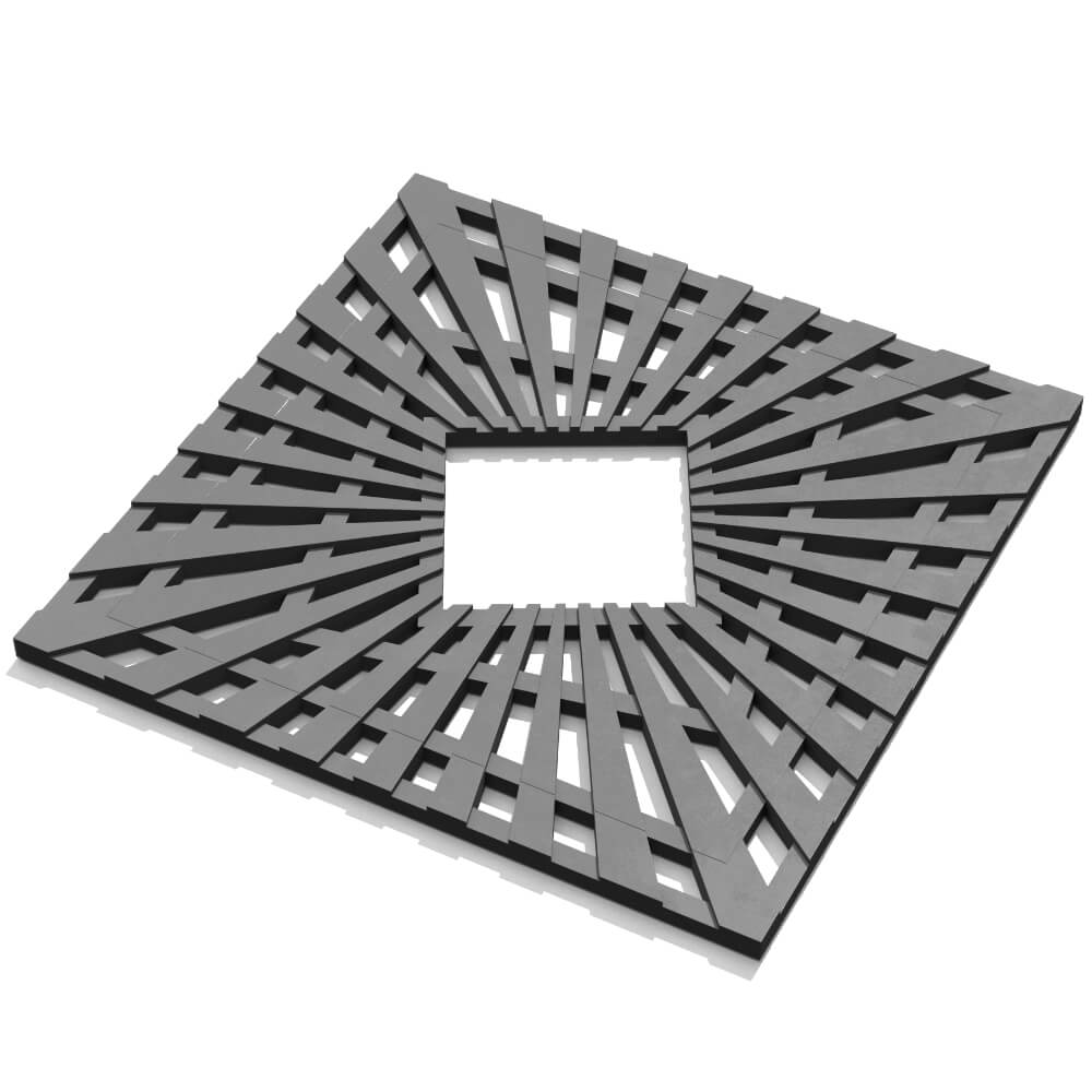 Приствольная решетка для дерева ZKING ATMOSPHERE 1.2х1.2м Серая в Парабели фото