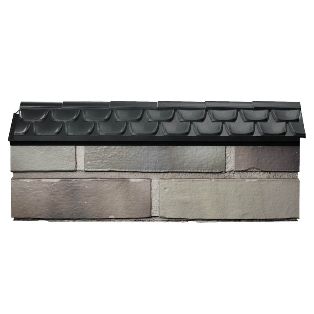 Парапет Zking Эльбрус Черный с посадкой на 0.5 кирпича (130мм) в Парабели фото